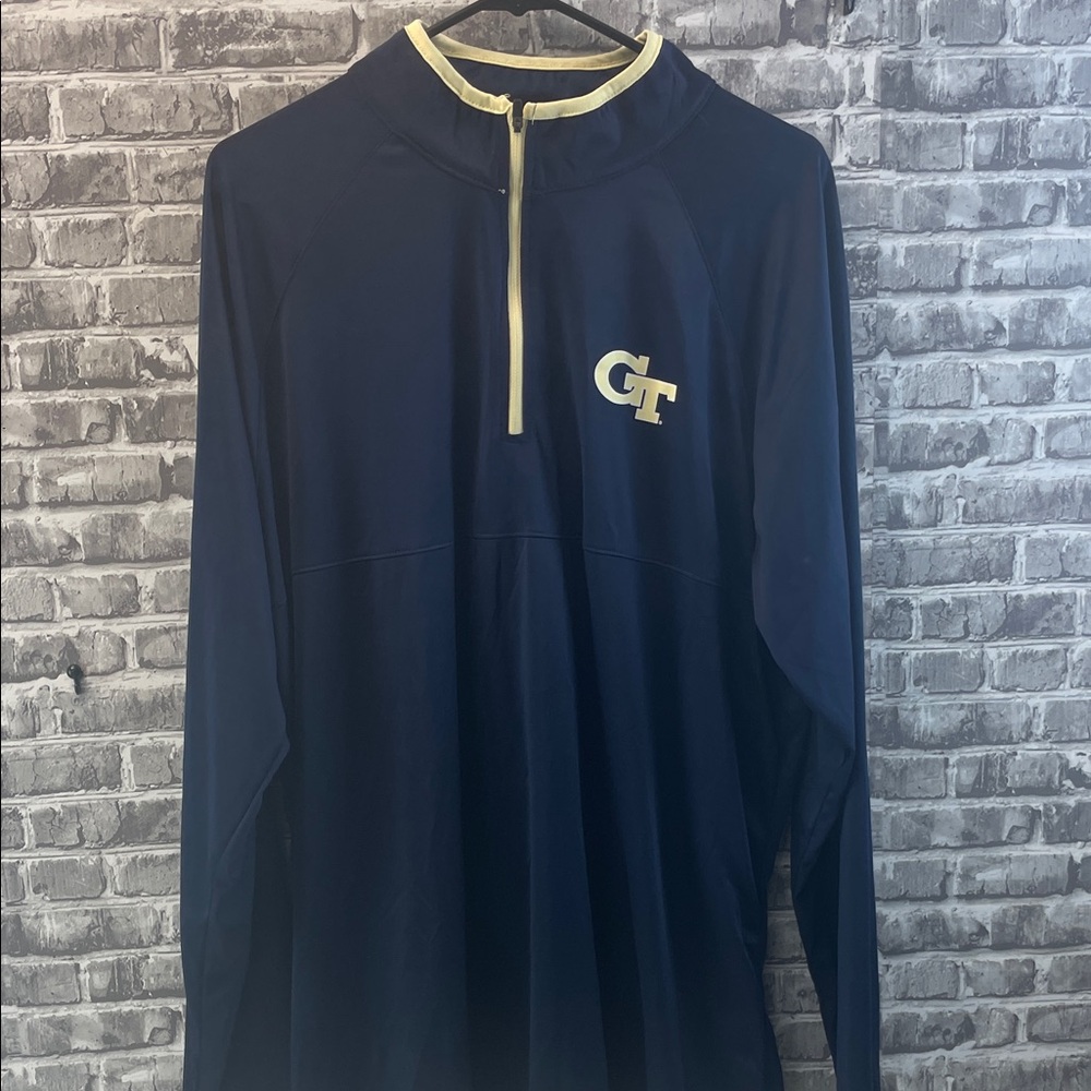 Georgia Tech
Colosseum Navy‎ and Yellow Men's Pullover quarter zip